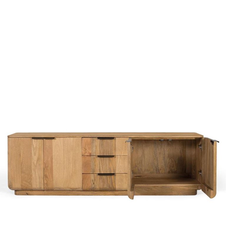 Wrenley Large TV Unit - Storage - 180cm - Natural - Mango Wood