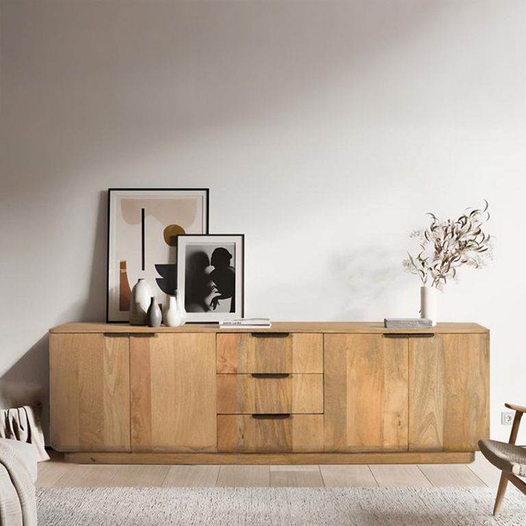 Wrenley Large TV Unit - Storage - 180cm - Natural - Mango Wood