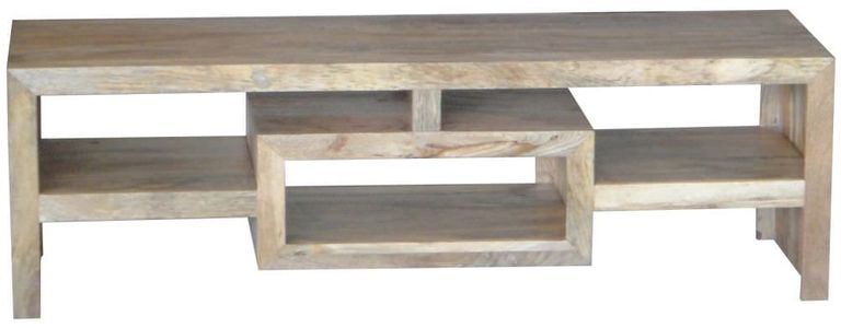 Yoga Light Wood Multi Shelf 145cm TV Unit