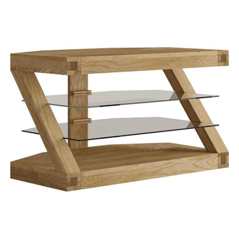 Z Designer Corner TV Unit - Oak