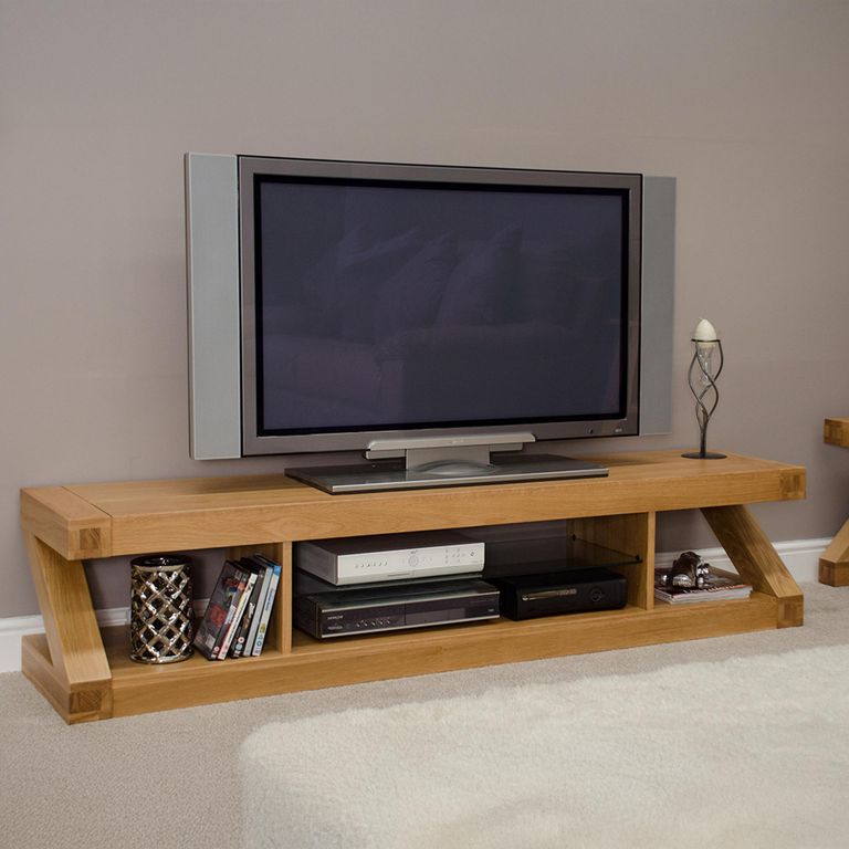 Z Designer Plasma TV Unit - Large - Oak