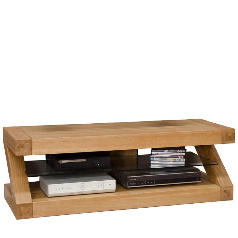 Z Designer Plasma TV Unit - Oak