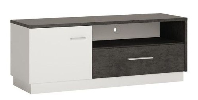 Zingaro Grey and White 133cm TV Unit
