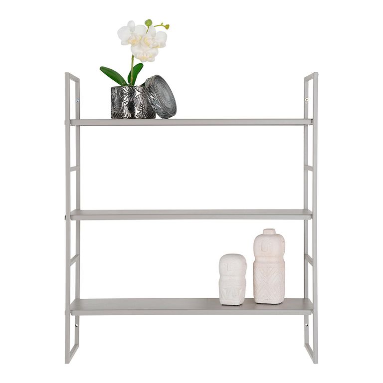 Beja Wall Shelf - Grey Metal