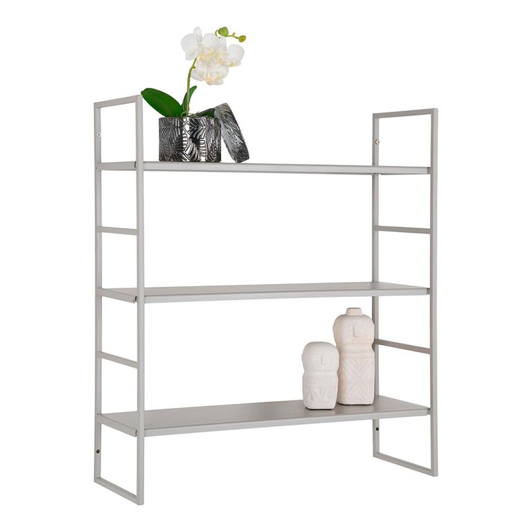 Beja Wall Shelf - Grey Metal