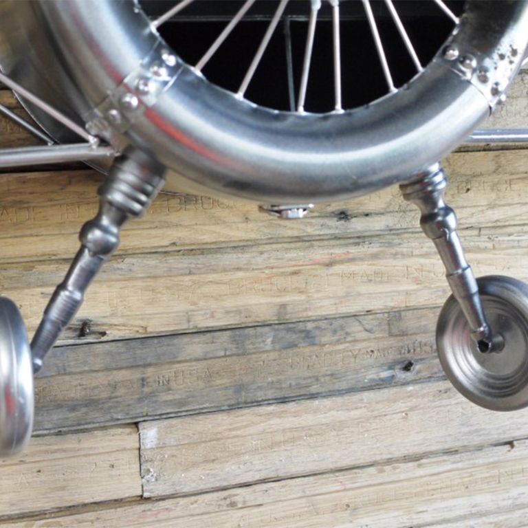 Wall Decoration - Grey - Aeroplane - Metal