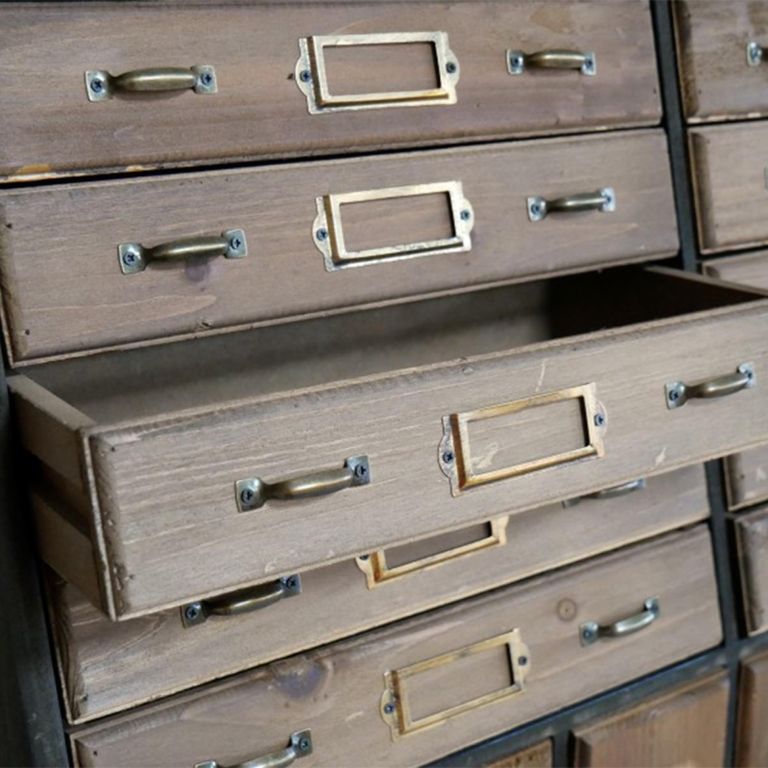 Storage Unit - Wooden - Multi Drawer - Apothecary - Wall