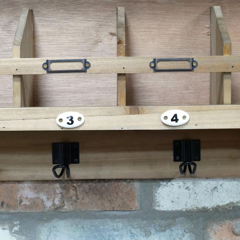 Wall Unit - with Hooks - Wooden