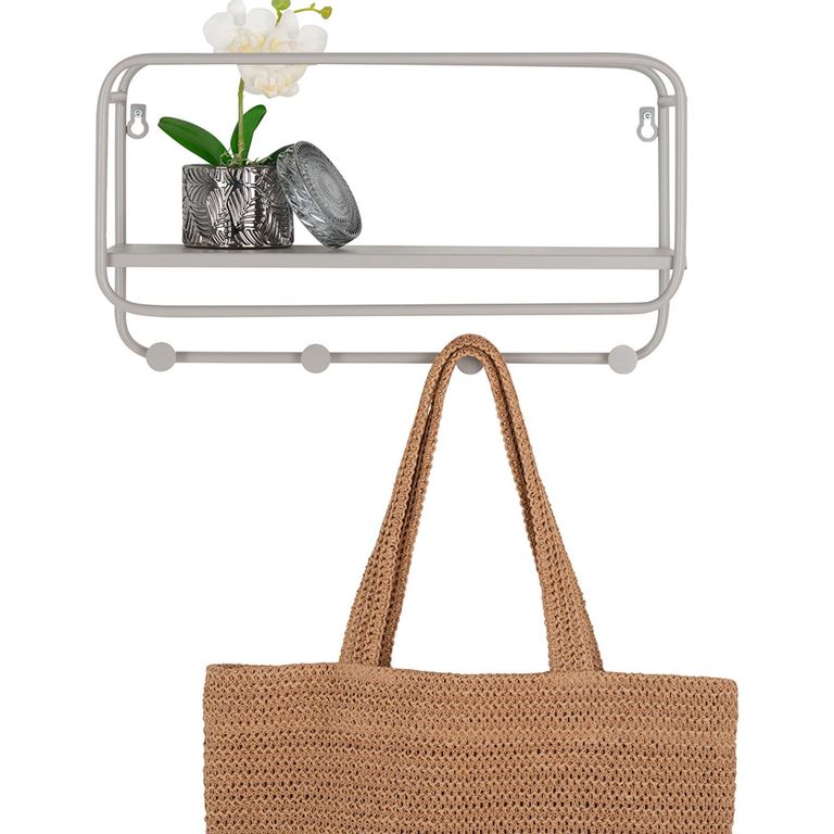 Feira Hat Shelf - Grey Metal
