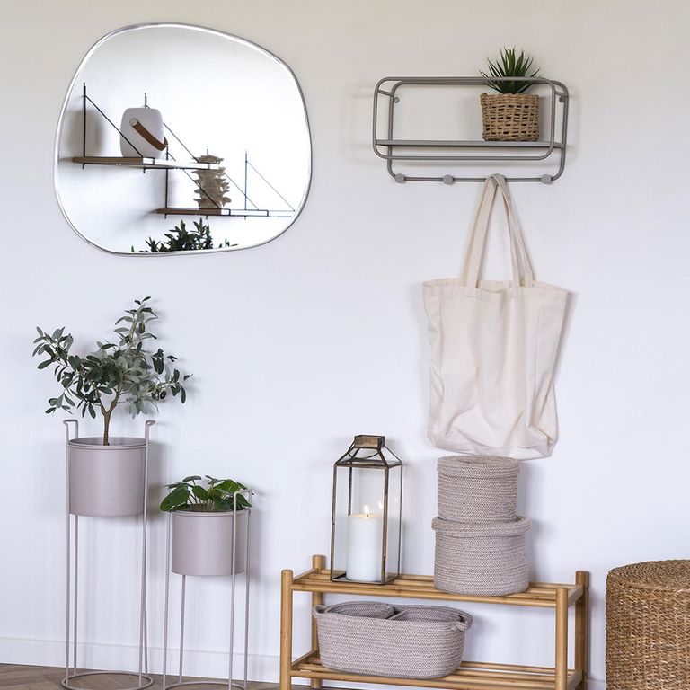 Feira Hat Shelf - Grey Metal