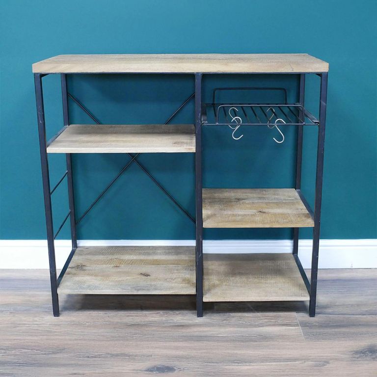 Kitchen Storage Unit - Mango Wood - Wood