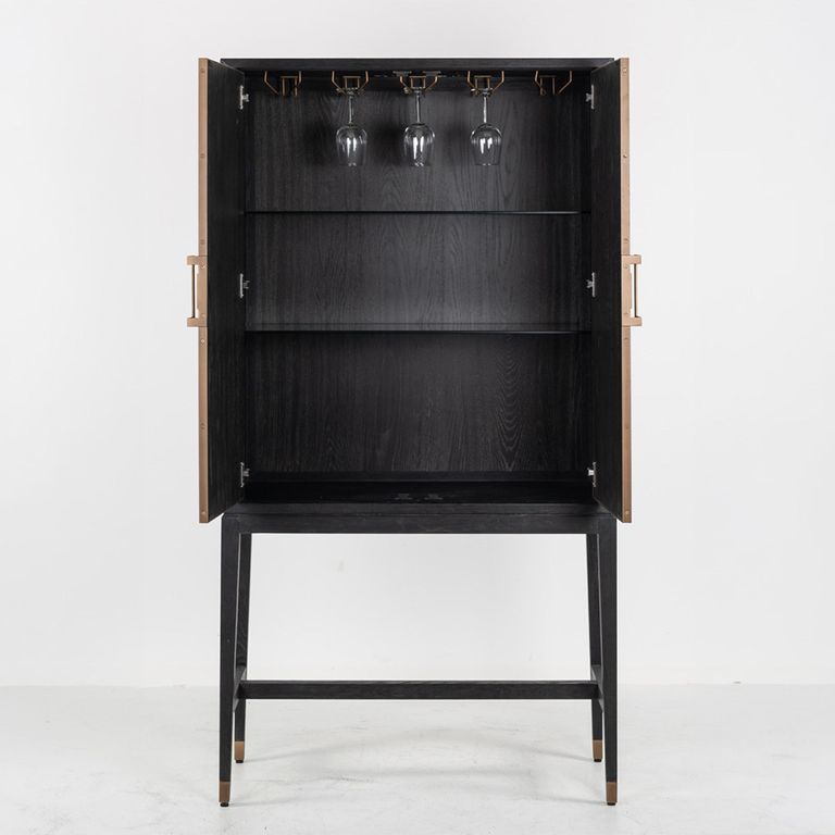 Bloomville Shagreen 2 Door Bar Cabinet