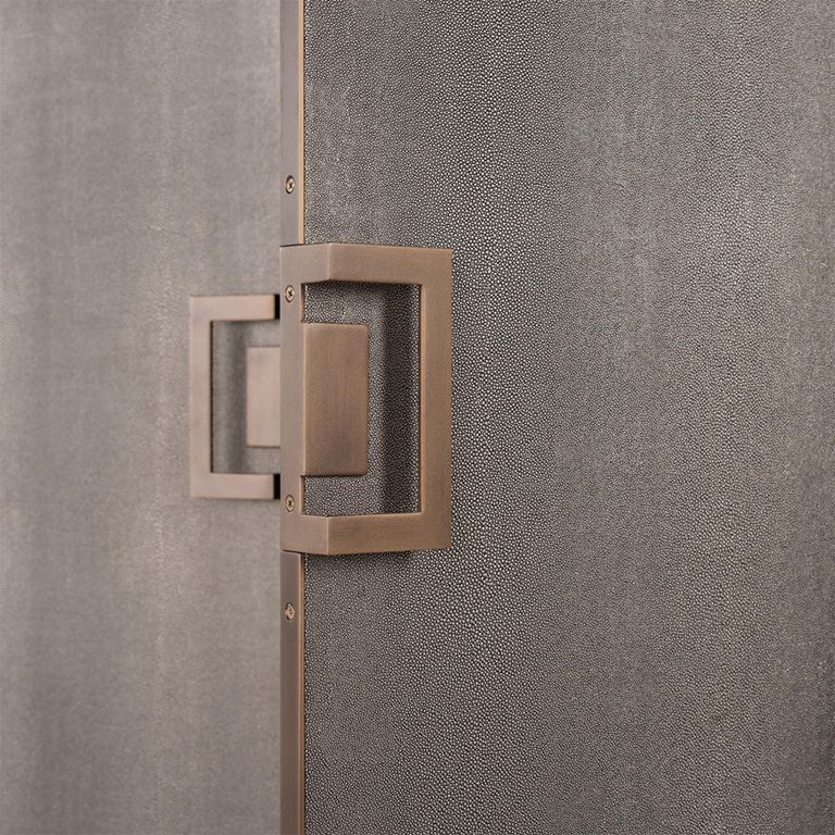 Bloomville Shagreen 2 Door Bar Cabinet