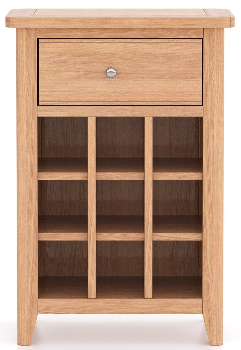 Arden Oak Small Wine Rack