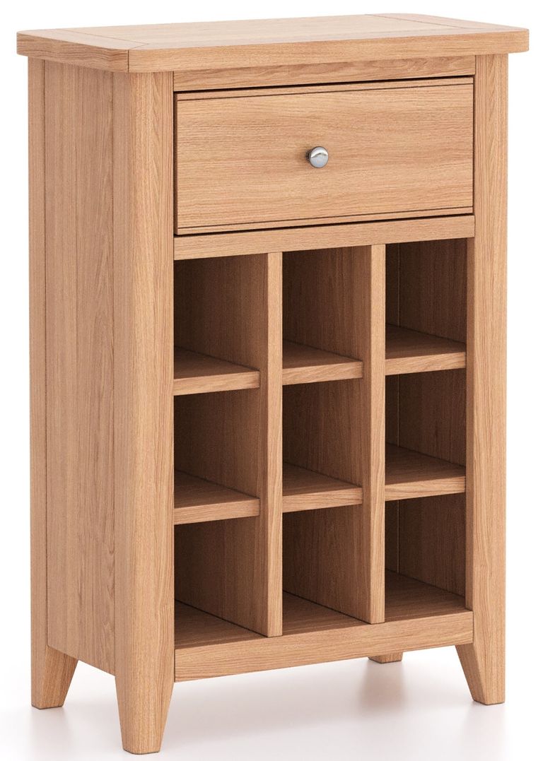 Arden Oak Small Wine Rack