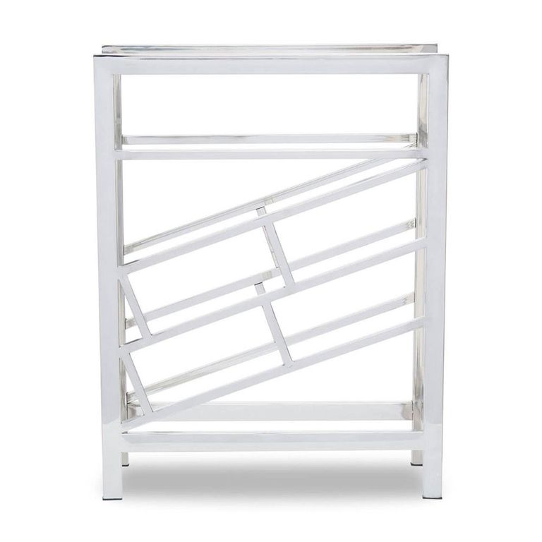 Barolo Wine Rack - Silver Metal - 12 Bottle