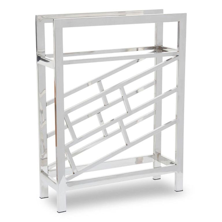 Barolo Wine Rack - Silver Metal - 12 Bottle