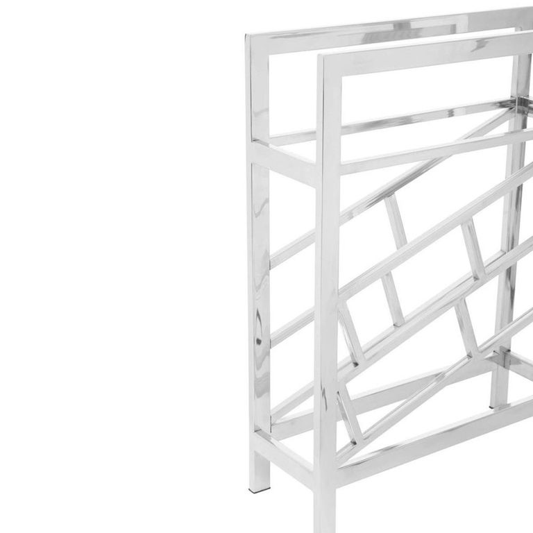 Barolo Wine Rack - Silver Metal - 12 Bottle