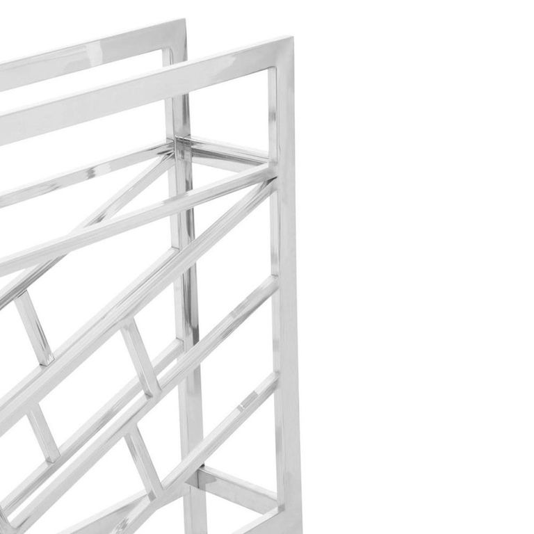 Barolo Wine Rack - Silver Metal - 12 Bottle