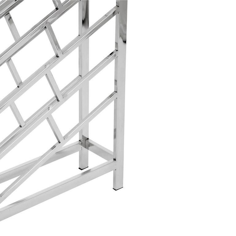 Barolo Wine Rack - Silver Metal - 24 Bottle