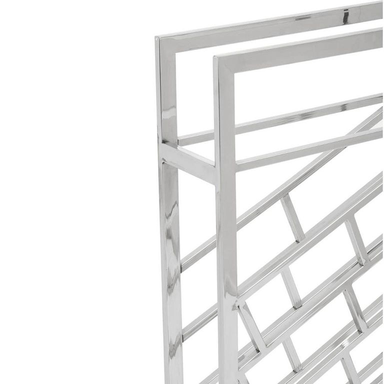 Barolo Wine Rack - Silver Metal - 24 Bottle