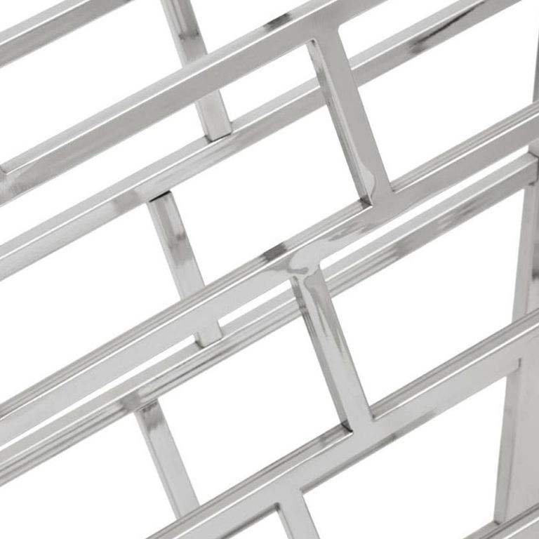 Barolo Wine Rack - Silver Metal - 24 Bottle