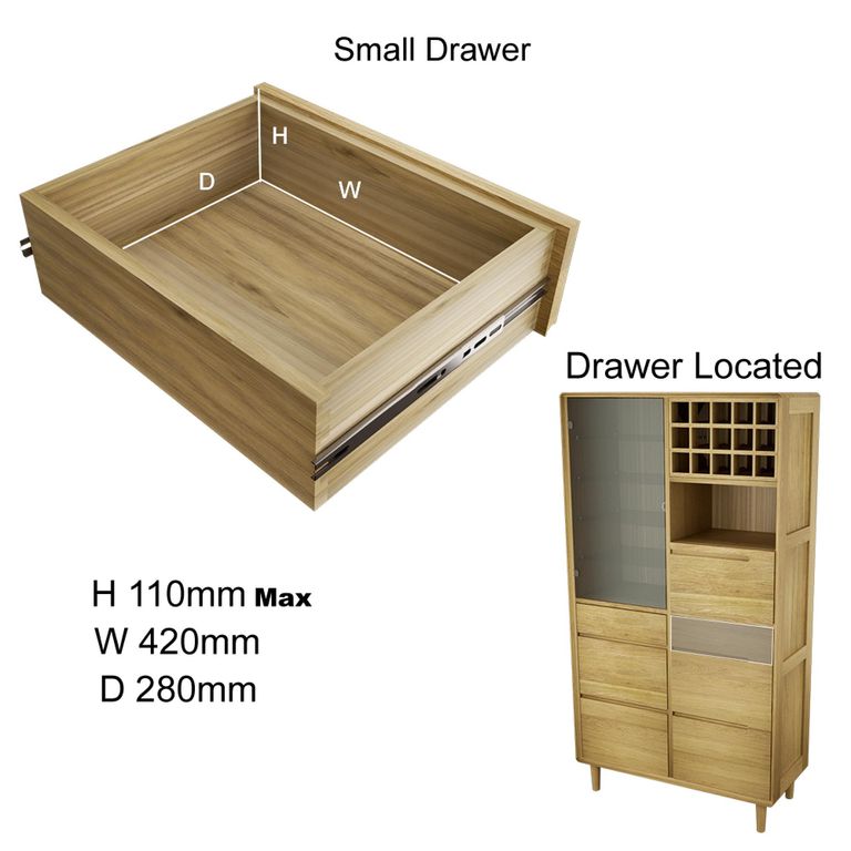 Scandic Drinks Cabinet - Oak