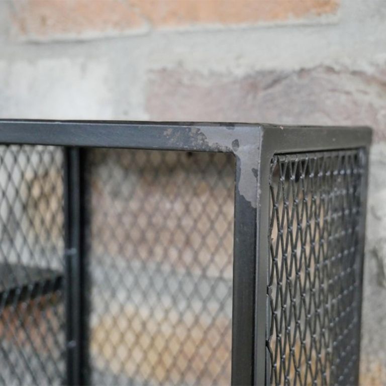 Wine Cabinet - Black Metal