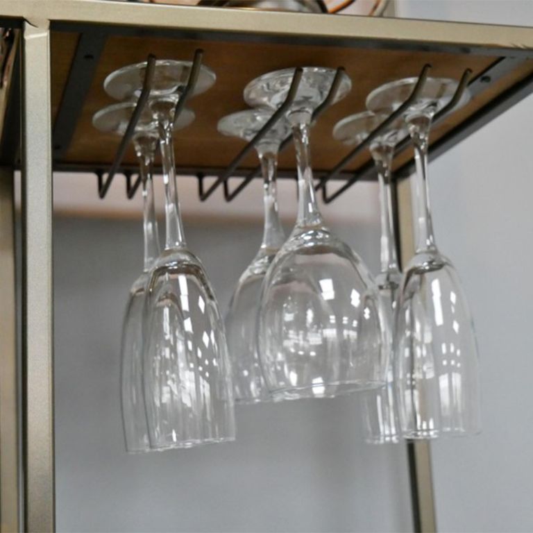 Shelving Unit - Industrial Metal - with Wine Rack