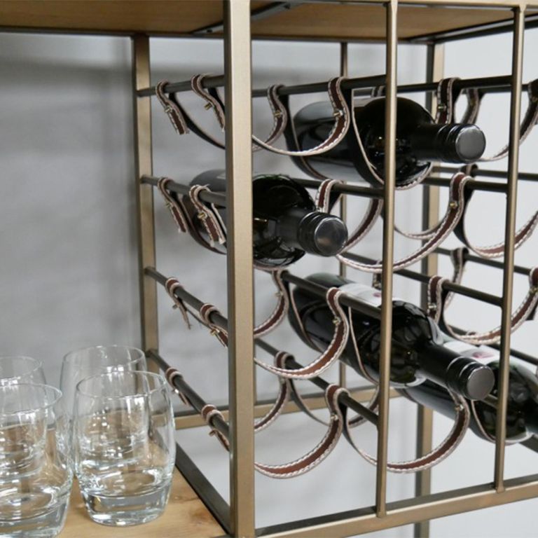 Shelving Unit - Industrial Metal - with Wine Rack