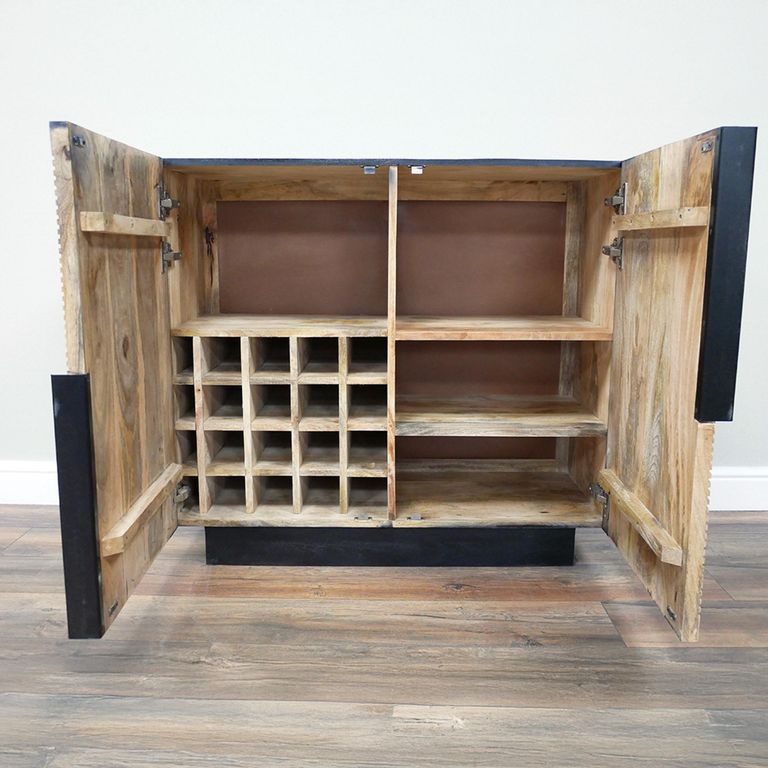 Wine Cabinet - 2 Door - Mango Wood