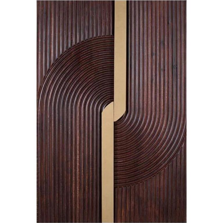 Flora Bar Cabinet - 2 Door - Dark - Mango Wood