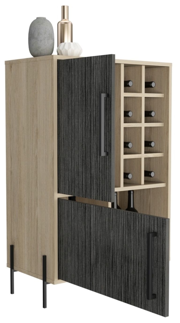 Harvard Grey Wood Effect Drink Cabinet