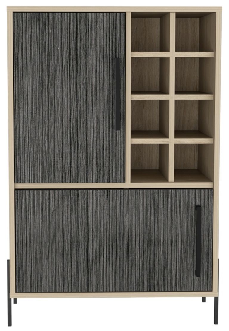 Harvard Grey Wood Effect Drink Cabinet