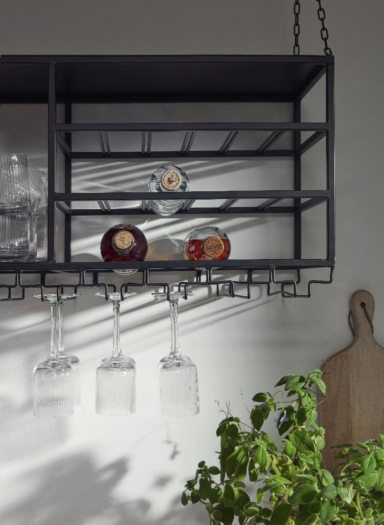 Loft Black Large Wine Rack
