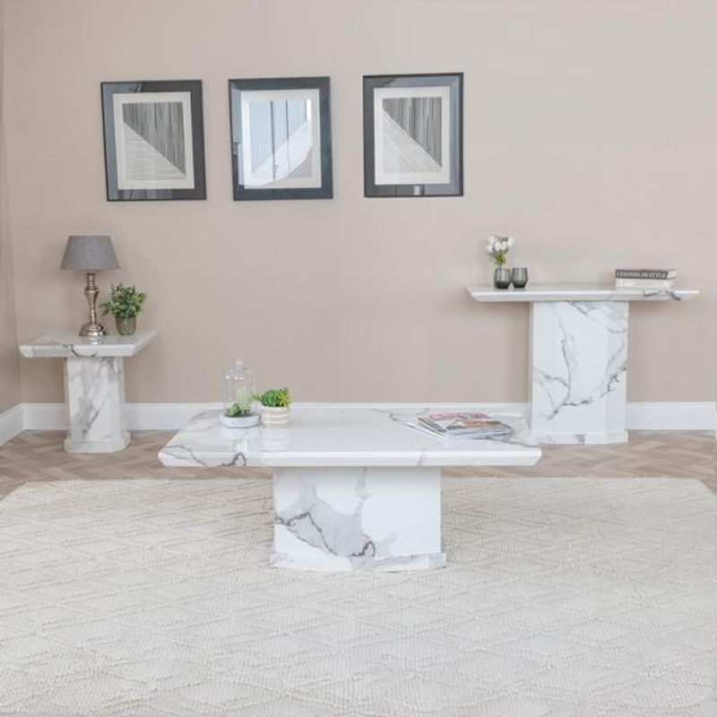 Humz Naples White Marble