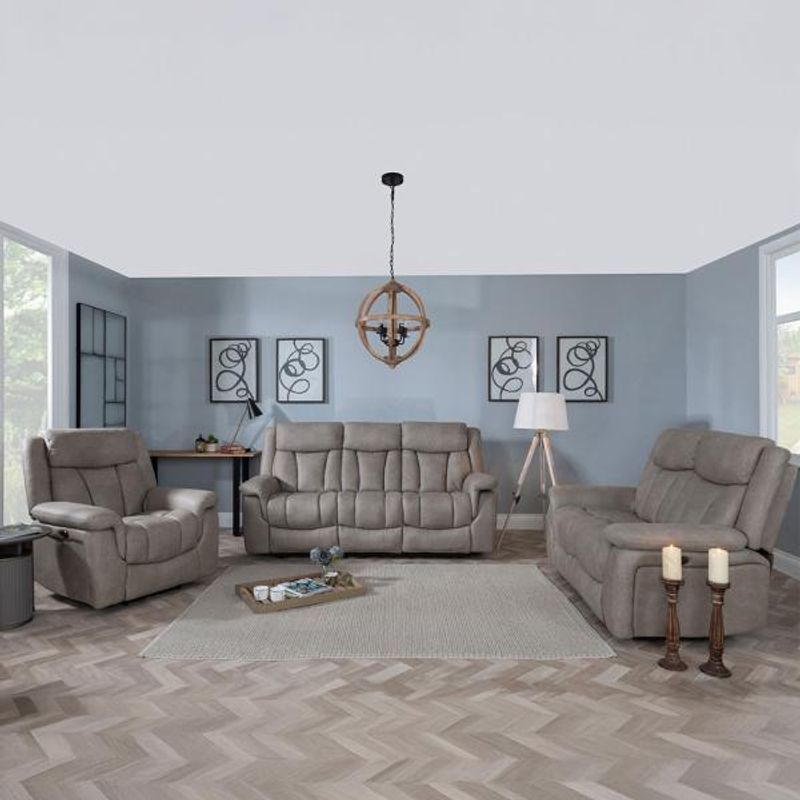 Humz Dylan Sandstone Fabric Sofa