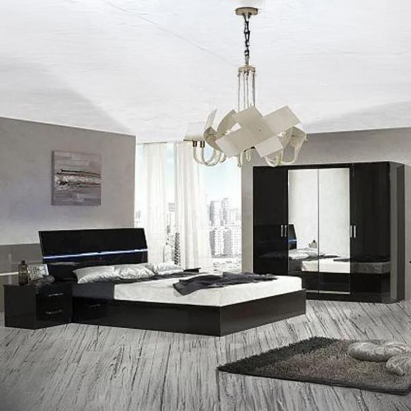 Ben Simona Black Bedroom