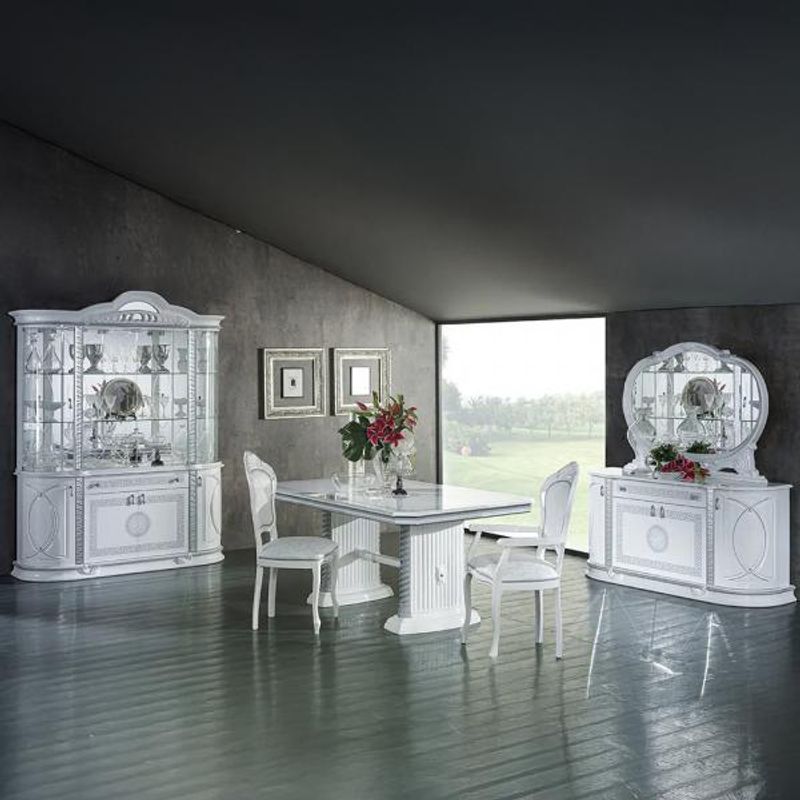 Ben New Venus White and Silver Dining