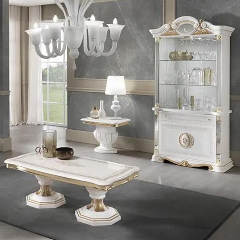 Ben Betty White and Gold Dining