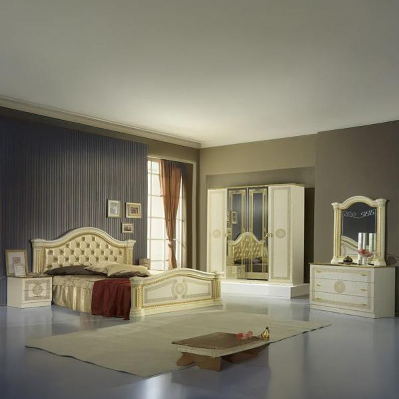 Ben New Serena Cream and Gold Bedroom