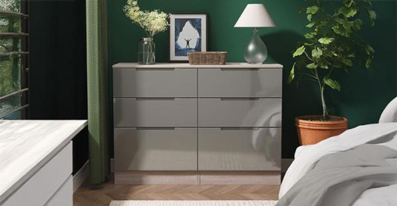 Milan Grey Gloss and Grey Oak