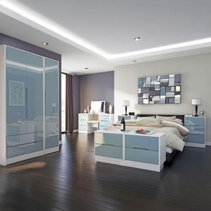 Monaco High Gloss Grey and White