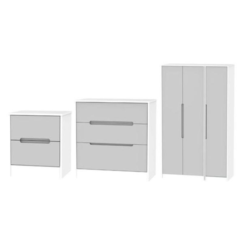 Monaco Grey Matt and White