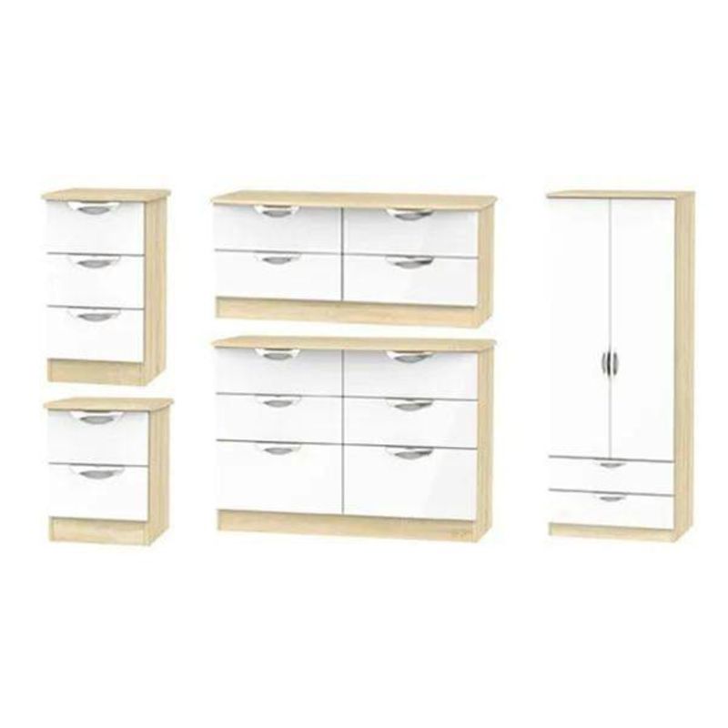 Camden High Gloss White and Bardolino