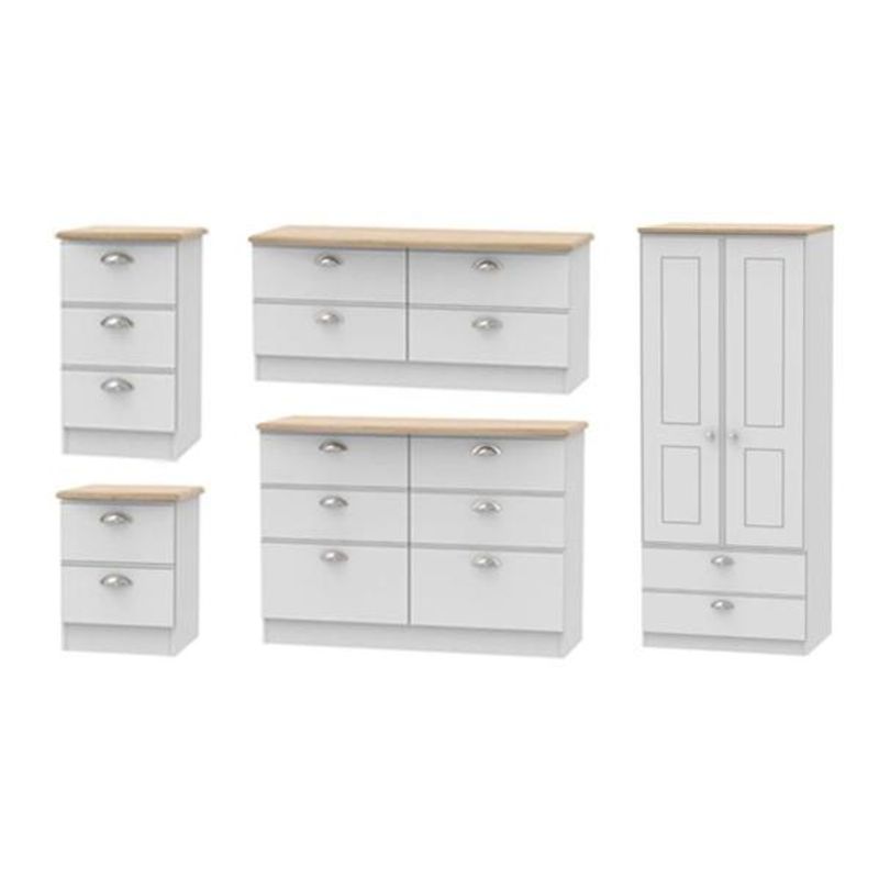 Victoria Grey Matt and Riviera Oak