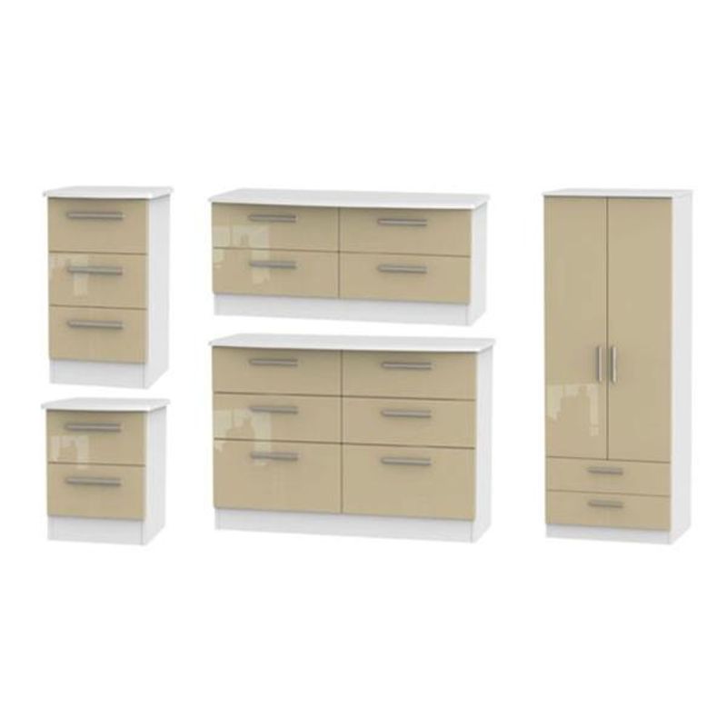 Knightsbridge High Gloss Mushroom and Kaschmir Matt