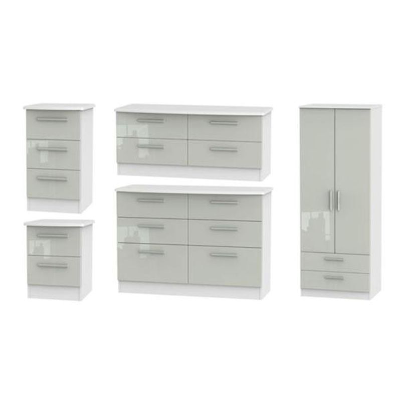 Knightsbridge High Gloss Kaschmir and White