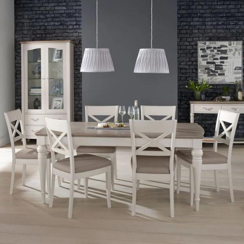 Bentley Designs Montreux Grey Washed Oak and Soft Grey Dining