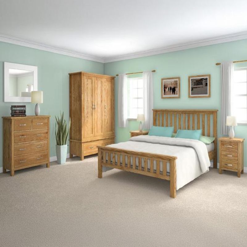Global Home New Trinity Oak Bedroom